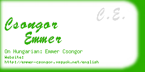 csongor emmer business card